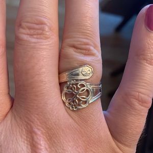 Silver spoon ring